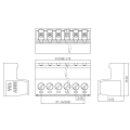 XK2EDGRK-5.08 LOLDERLAUSLAUSEN BUTH-Stecker-Klemme 2edGKP-5.08 mm Klemme Blockanschluss